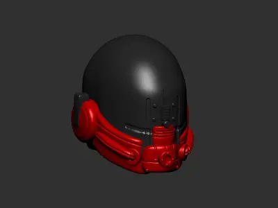 helmet high poly sculpt 3d printable ver 7 3D model 3D model 148