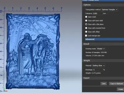 Panel Roman Mythology Soldier Horses- Oleg the Wise 3D print model