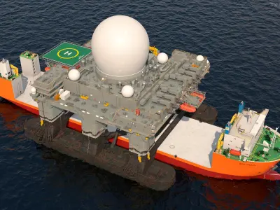  Blue Marlin Heavy Lift Vessel with Sea SBX Rigged 