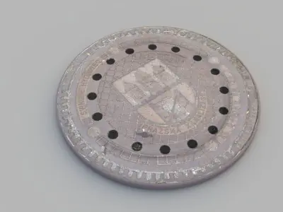 Sewer Grate 03 3D model