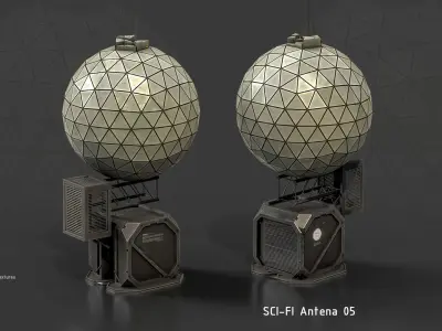 Sci-Fi Radar and Antenna Vol 01 3D model
