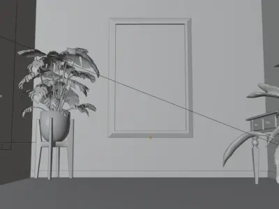 3D Wallart Mockup Free 3D model