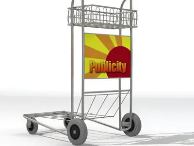 Airport Luggage Cart 3D model