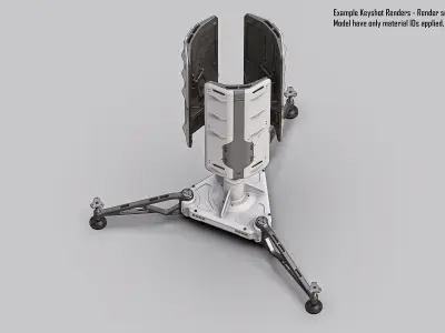 Sci Fi Portable Radar 3D model