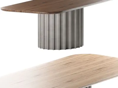 Bonaldo Dorian Wooden Dining Table 3D model