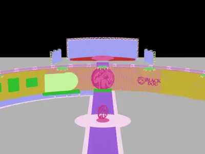  Stage 3d model Concert  Event Stage 3D model