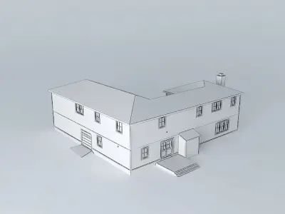 Blue House Free 3D model