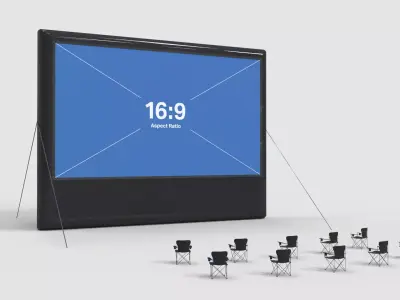 Giant Inflatable Screen 3D model