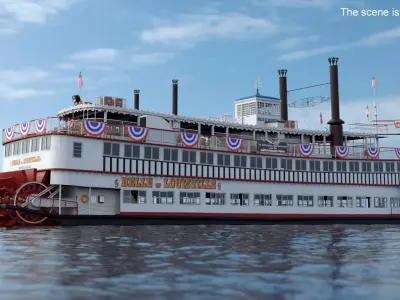  Belle of Louisville Riverboat Rigged 