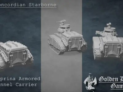 M48 Caprina Armored Personnel Carrier 3D print model