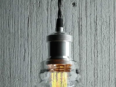 Hanging lamp 6 Loft Design 3D model
