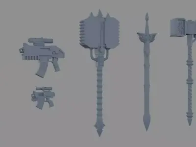 Future Scifi Weapons 3D model