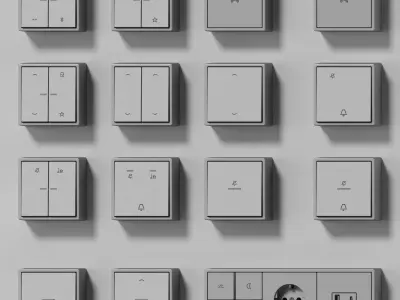 JUNG LS Cube - Hospitality kit 34 items 3D model