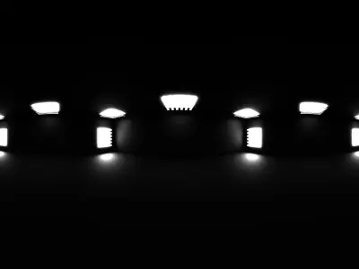Abstract Studio  Geometric Lights  5 HDRI Collection 3D model
