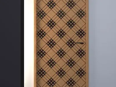 Door Wood Low-poly 3D model