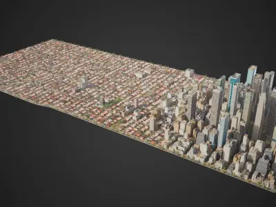 City R6 MAYA Low-poly 3D model