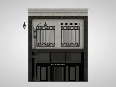 Building Facade 3D model