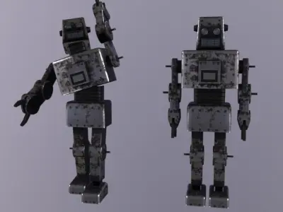 Toy Robot Low-poly 3D model
