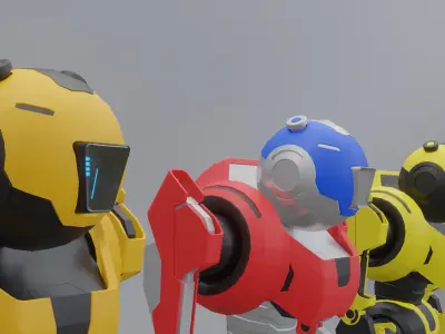 Sci-Fi Robot 3D model shop