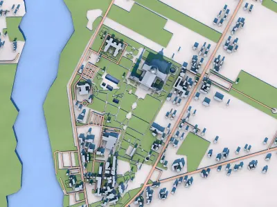 Basilica of Our Lady of Lichen Poland 3D model