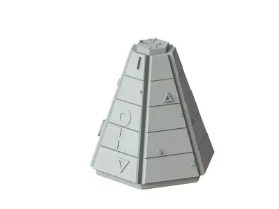 Sci Fi Object No 2759 Low Poly Low-poly 3D model