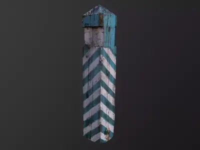 Pillar  Low-poly 3D model