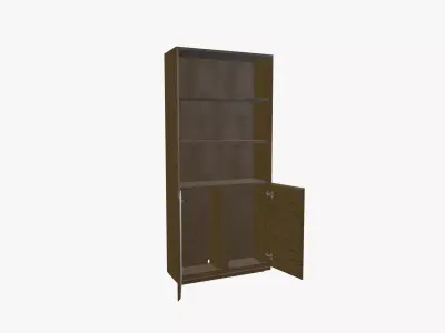Book Shelf Low-poly 3D model