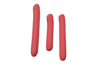 Suzhou Numerals Three V1 002 Low-poly 3D model