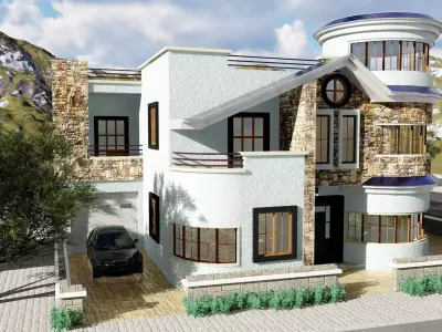 3D House model design in pakistan 3D model
