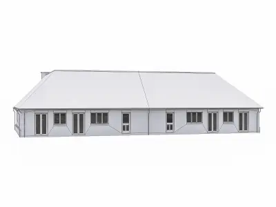Neighborhood Houses P08 Low-poly 3D model