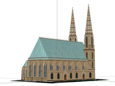 Architecture-Religion-God-Culture-Temple-041 church 3D model