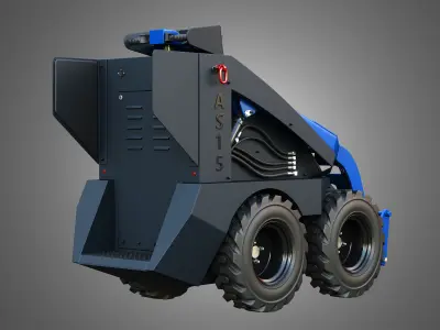 AS15 - Mini Skid Steer 3D model