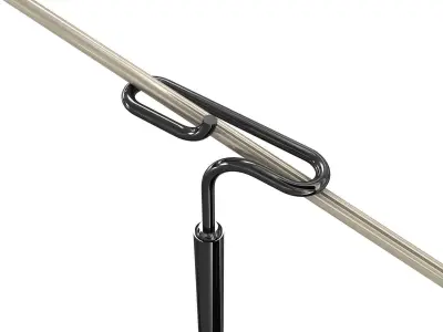 PENTA ALTURA LED metal floor lamp with dimmer 3D model