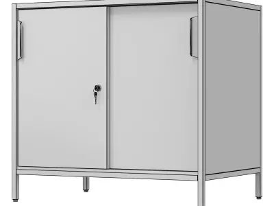 IKEA - TROTTEN Wardrobe with sliding doors 3D model