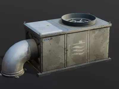 Roof Vents Large Pack - Optimized Game Ready 3D Models Low-poly 3D model