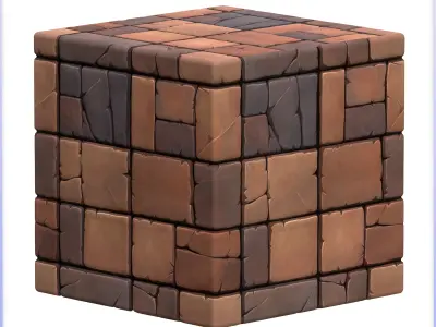 Stylized Stone Floor Seamless Texture Texture 3