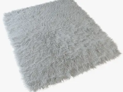 Tibetan sheepskin snow-white 3D model