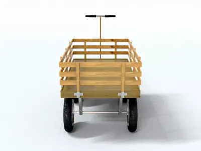 laos Kids Wagon 3D model