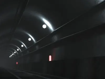 subway tunnel 3D model
