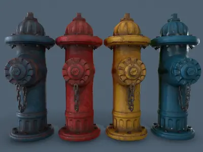 Hydrant Common Enviroment Assets Low-poly 3D model