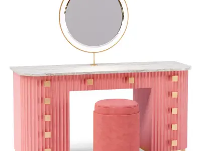 Camila Toilet Table Set  3D model