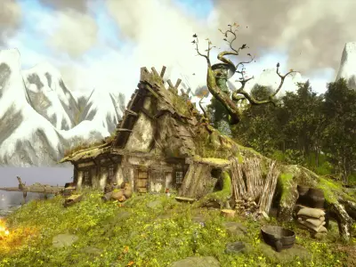 Old House Low-poly 3D model