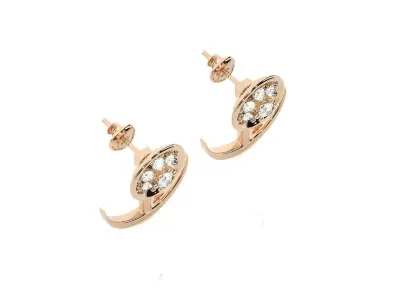 Light wt Women Diamond Earrings  3D print model