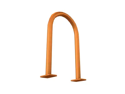 Hoop Rack v1 005 Low-poly 3D model