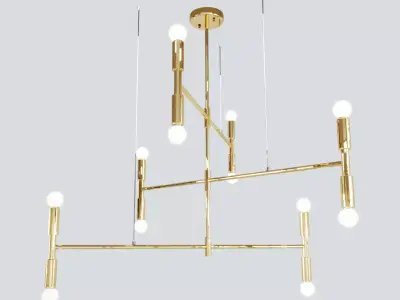 Atomium chandelier 3D model