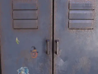 Rusty metal box 3D model