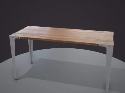 Table ar vr optimized Low-poly 3D model