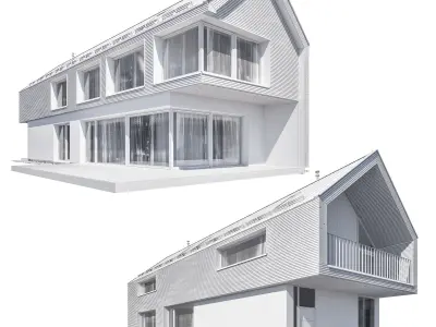 Modern house 02 3D model