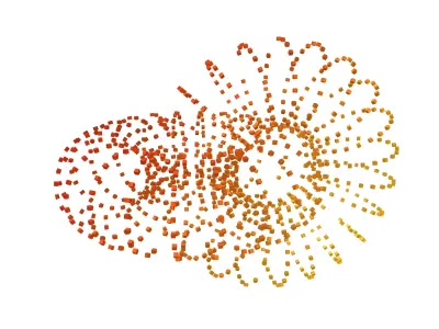Abstract Circle v1 004 Low-poly 3D model