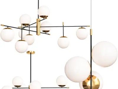 Maytoni Nostalgia Chandelier Set 3D model